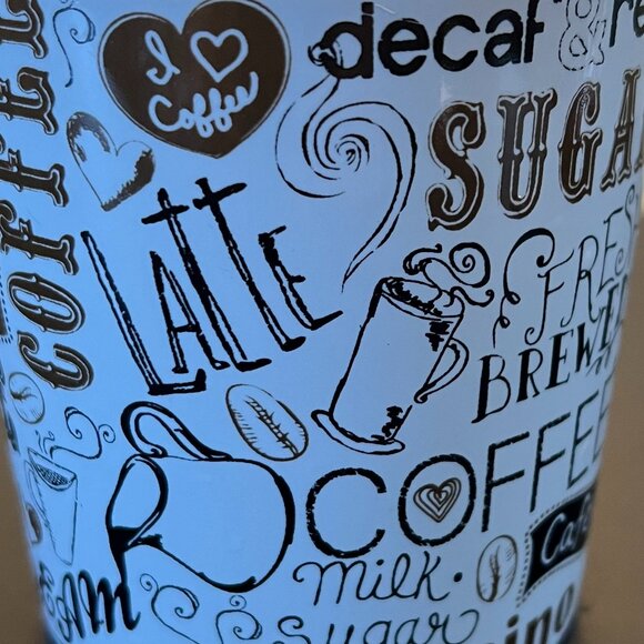 THL All Things Coffee Themed Ceramic Cafe Mug ~ Barista ~ Coffeehouse - Picture 4 of 11